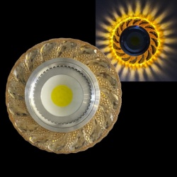 Встраиваемый светильник  42203-9.0-001PL MR16+LED3W TEA в интернет-магазине "Галерея света"