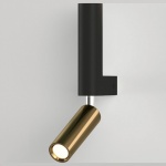 Бра с подсветкой Eurosvet Pitch 40020/1 LED черный/латунь в интернет-магазине "Галерея света"