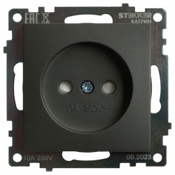 Розетка без заземления и со шторкой, без рамки Stekker Катрин 49420 в интернет-магазине "Галерея света"