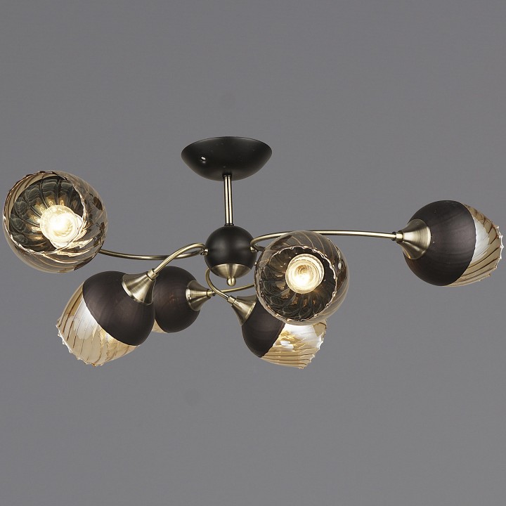 Люстра на штанге 04250-0.3-06 BK+AB в интернет-магазине "Галерея света"