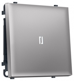 Выключатель самовозвратный одноклавишный с подсветкой, без рамки Ambrella Volt MS MS502055 в интернет-магазине "Галерея света"