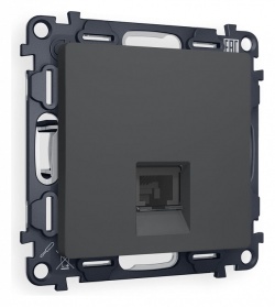 Розетка телефонная RJ-11 со штрокой, без рамки Ambrella Volt ALFA MA912030 в интернет-магазине "Галерея света"