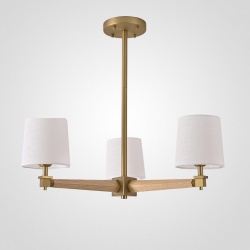 Люстра на штанге Imperiumloft Jorgenson White/Light wood STAVRA01 в интернет-магазине "Галерея света"