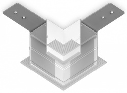 Соединитель угловой L-образный для треков встраиваемых Ambrella Light GL GL1039 в интернет-магазине "Галерея света"