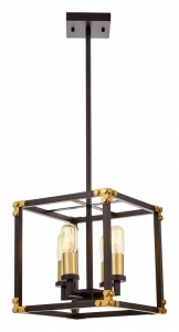 Люстра на штанге LUMINA DECO Waldorf LDP 1140-4 BK+MD в интернет-магазине "Галерея света"