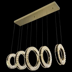 Подвесной светильник iLedex Crystal ice 4460-5 72W TGD в интернет-магазине "Галерея света"