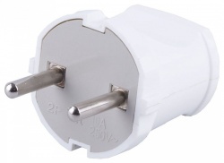 Вилка прямая без заземления Stekker  32855 в интернет-магазине "Галерея света"