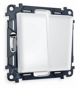 Выключатель двухклавишный без рамки Ambrella Volt ALFA MA123010 в интернет-магазине "Галерея света"