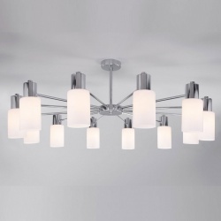 Люстра на штанге Eurosvet Vegga 70160/12 хром в интернет-магазине "Галерея света"