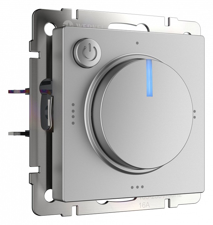 Терморегулятор электромеханический для теплого пола Werkel серебряный W1151106 в интернет-магазине "Галерея света"