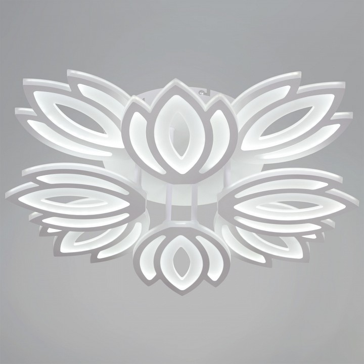 Люстра на штанге  08429-0.3-4+4 WH в интернет-магазине "Галерея света"