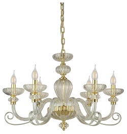 Подвесная люстра Newport ANNETTE 8626/C mat.soft gold clear в интернет-магазине "Галерея света"