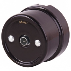 ТВ-розетка без рамки Werkel Retro (коричневый) WL18-02-05 в интернет-магазине "Галерея света"