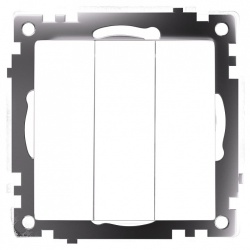 Выключатель трехклавишный без рамки Stekker Катрин 49171 в интернет-магазине "Галерея света"