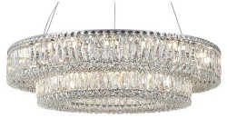 Подвесная люстра Newport 8450 8450+28/S chrome в интернет-магазине "Галерея света"