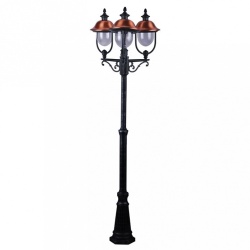 Фонарный столб Arte Lamp Barcelona A1486PA-3BK в интернет-магазине "Галерея света"