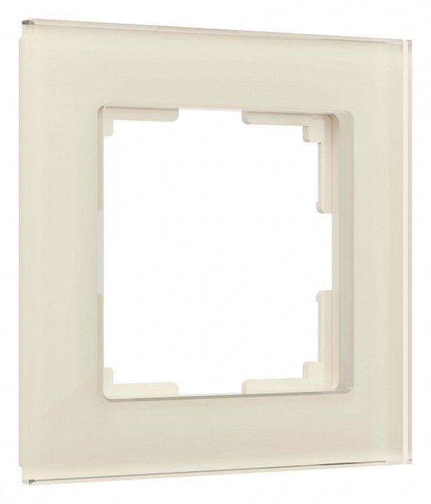 Рамка на 1 пост Werkel Favorit (молочный, стекло) W0011141 в интернет-магазине "Галерея света"