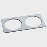 Рамка на 2 светильника Italline IT06-6016 IT06-6016 white FR2 в интернет-магазине "Галерея света"