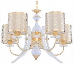 Подвесная люстра Arte Milano Florentia-6067 306067/5 Wh/Gd в интернет-магазине "Галерея света"