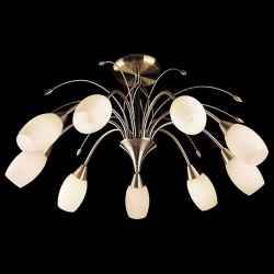 Люстра на штанге Eurosvet Ginevra 22080/9 античная бронза в интернет-магазине "Галерея света"