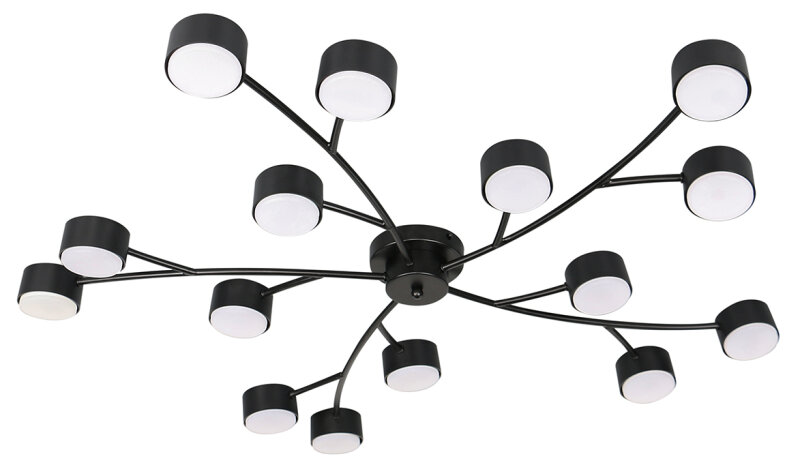 Потолочная люстра Escada FLUXEN 120009/15C Black в интернет-магазине "Галерея света"