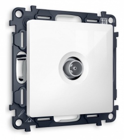 ТВ-розетка проходная без рамки Ambrella Volt ALFA MA113030 в интернет-магазине "Галерея света"