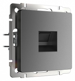 Розетка Ethernet RJ-45 без рамки Werkel графит матовый W1181064 в интернет-магазине "Галерея света"