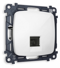 Розетка двойная Ethernet RJ-45 без рамки Ambrella Volt OMEGA MO112010 в интернет-магазине "Галерея света"