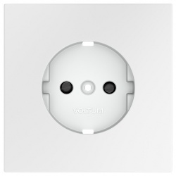 Накладка для розетки с заземлением и со шторками Voltum S70 VLS000702 в интернет-магазине "Галерея света"