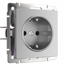 Розетка с заземлением и со шторкой, без рамки Werkel  W1171106 в интернет-магазине "Галерея света"