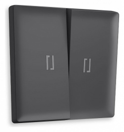 Клавиши для выключателя двухклавишного c подсветкой Ambrella Volt ALFA AP9040 в интернет-магазине "Галерея света"