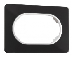 Рамка для двойной розетки Arte Milano am-502.13 502.13-double.black в интернет-магазине "Галерея света"