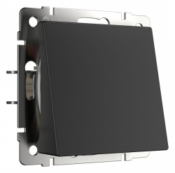 Розетка для вывода кабеля без рамки Werkel черный матовый W1150208 в интернет-магазине "Галерея света"