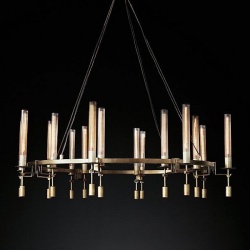 Подвесная люстра Imperiumloft Rh Fontanelle Round Chandelier 16 40.1552 в интернет-магазине "Галерея света"
