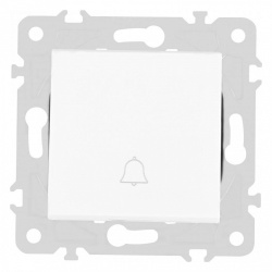 Кнопка звонка без рамки Arte Milano 203 203.36-1.white в интернет-магазине "Галерея света"