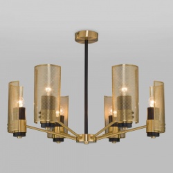 Люстра на штанге Eurosvet Grino 70139/6 латунь в интернет-магазине "Галерея света"