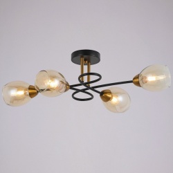 Люстра на штанге ILLUMICO Celeste IL8263-4COU-79 BK GD Celeste в интернет-магазине "Галерея света"