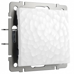 Выключатель проходной одноклавишный без рамки Werkel Hammer белый W1212001 в интернет-магазине "Галерея света"