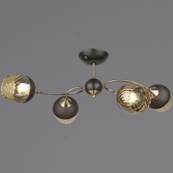 Люстра на штанге 04250-0.3-04 BK+AB в интернет-магазине "Галерея света"