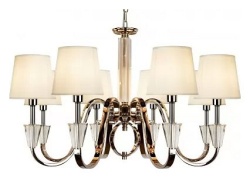 Подвесная люстра iLamp Alesti P2424-8 Nickel в интернет-магазине "Галерея света"