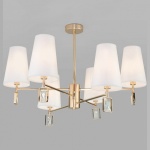Люстра на штанге Eurosvet Milazzo 60137/6 золото в интернет-магазине "Галерея света"