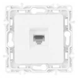 Розетка Ethernet RJ-45 без рамки Arte Milano am-217 217.45-1.white в интернет-магазине "Галерея света"