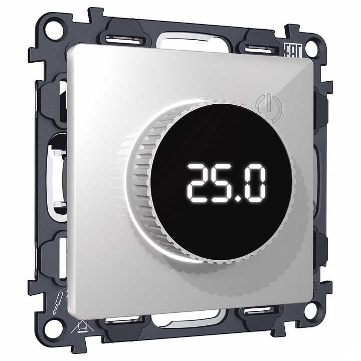 Терморегулятор электромеханический для теплого пола без рамки Ambrella Volt ALFA MA405810 в интернет-магазине "Галерея света"