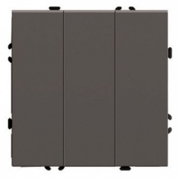 Выключатель трехклавишный без рамки Stekker Эмили 49922 в интернет-магазине "Галерея света"