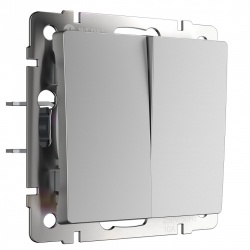 Выключатель проходной двухклавишный без рамки Werkel  W1122006 в интернет-магазине "Галерея света"