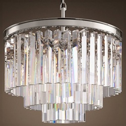 Подвесная люстра Imperiumloft Rh 1920S Odeon Clear Glass Fringe 40.1539 в интернет-магазине "Галерея света"