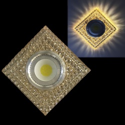 Встраиваемый светильник  42197-9.0-001PL MR16+LED3W TEA в интернет-магазине "Галерея света"