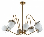 Люстра на штанге Indigo Jazz 11020/8R Brass в интернет-магазине "Галерея света"