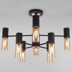 Люстра на штанге Eurosvet Tesoro 70125/8 черный в интернет-магазине "Галерея света"