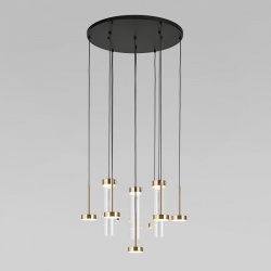 Подвесная люстра Eurosvet Quarzo 301102 LED латунь в интернет-магазине "Галерея света"